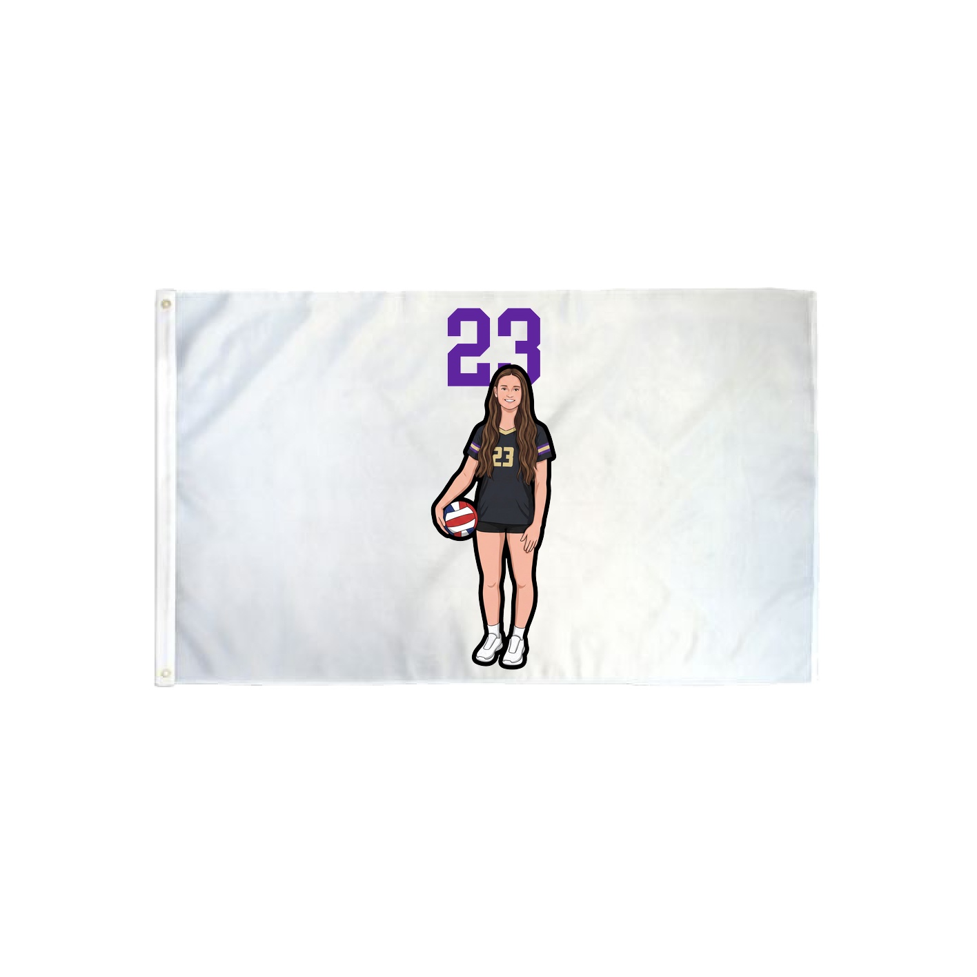3x5 Flag — Number Top in Classic