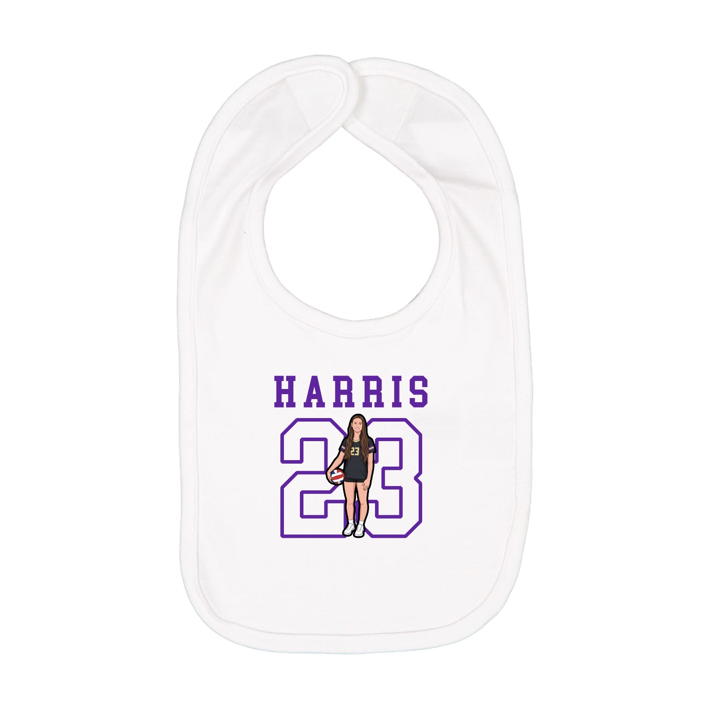 Infant Bib — Shirsey in White