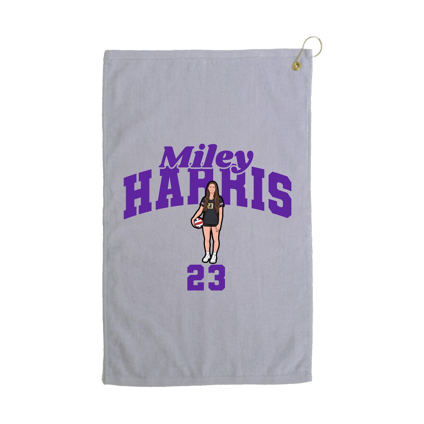 Golf Towel — Signature Arch in Grey