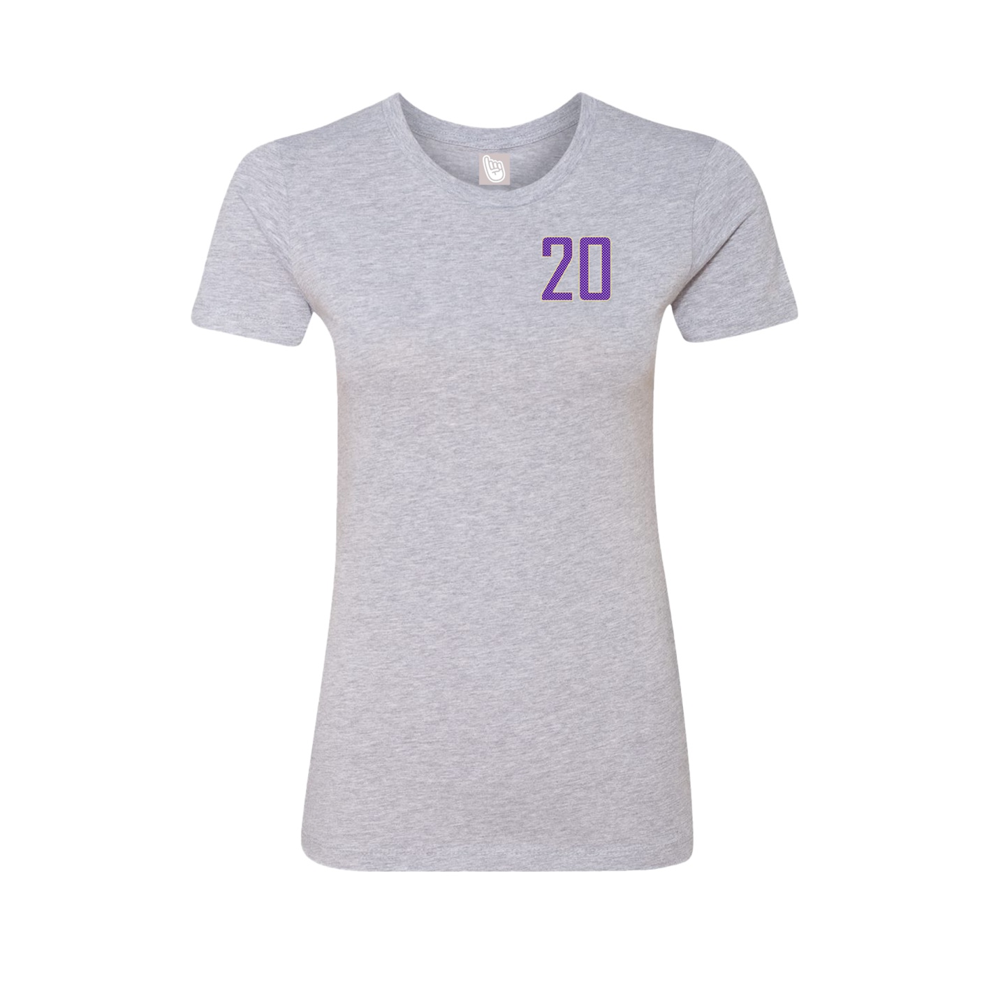 Fitted Women's Tee — Front Shirsy in Grey