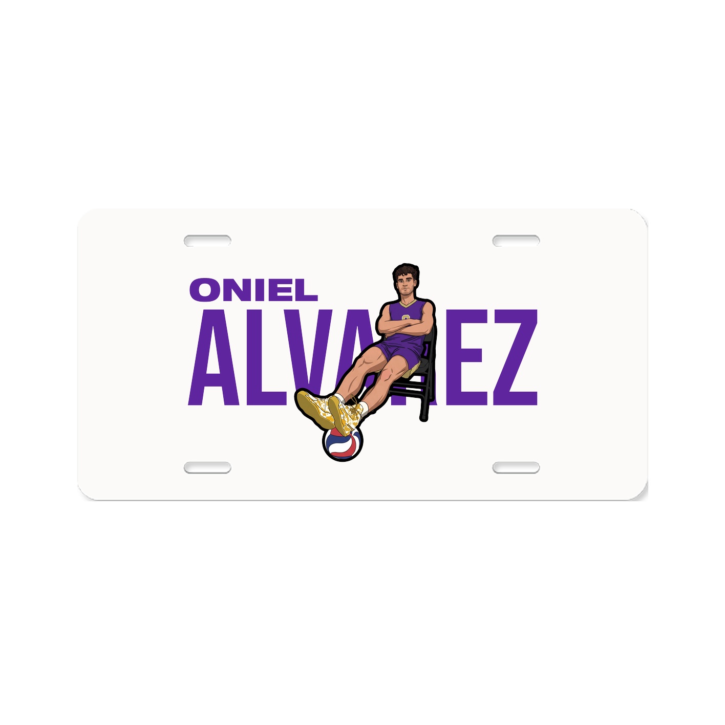 License Plate — Player Name in Classic