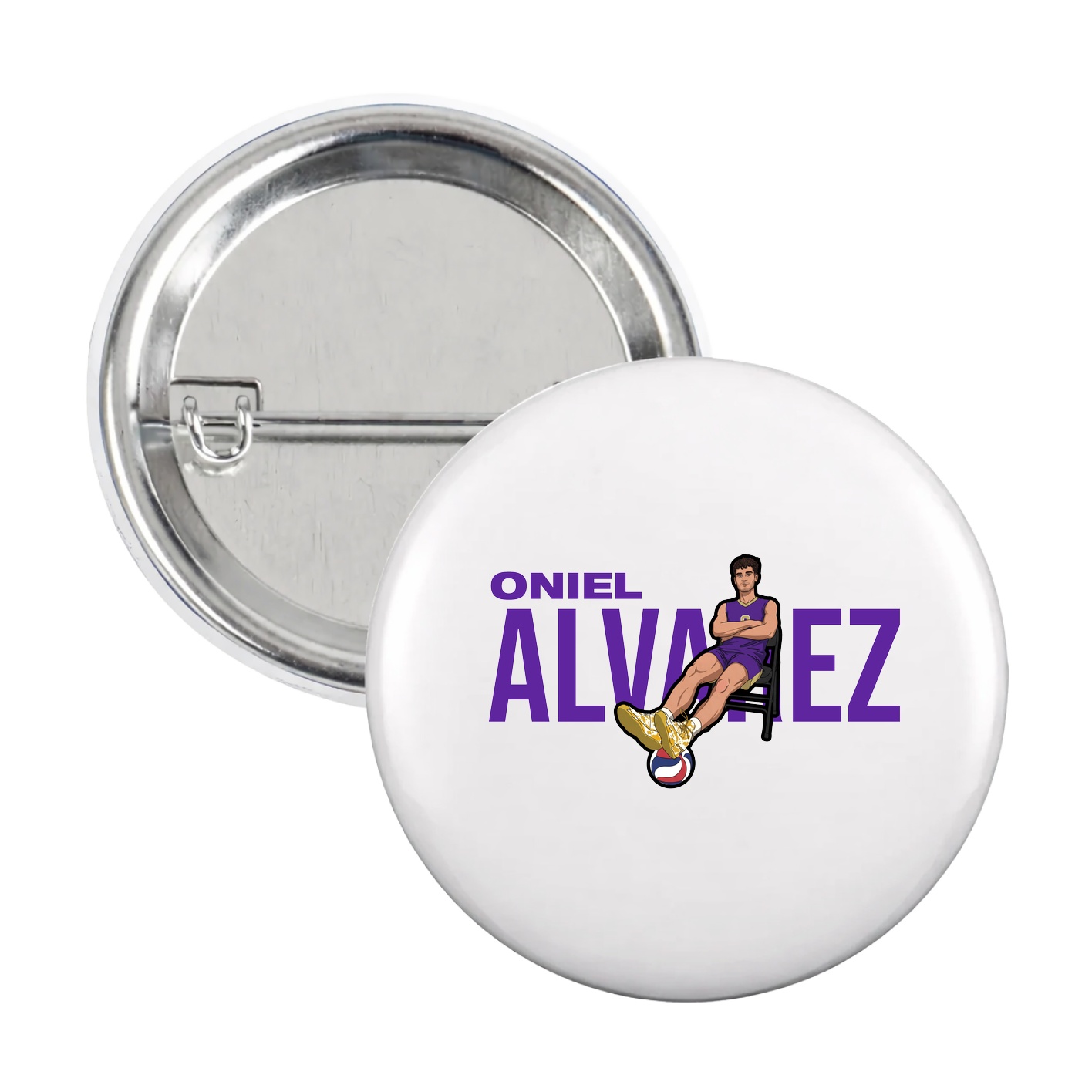 Game Day Button — Player Name in White