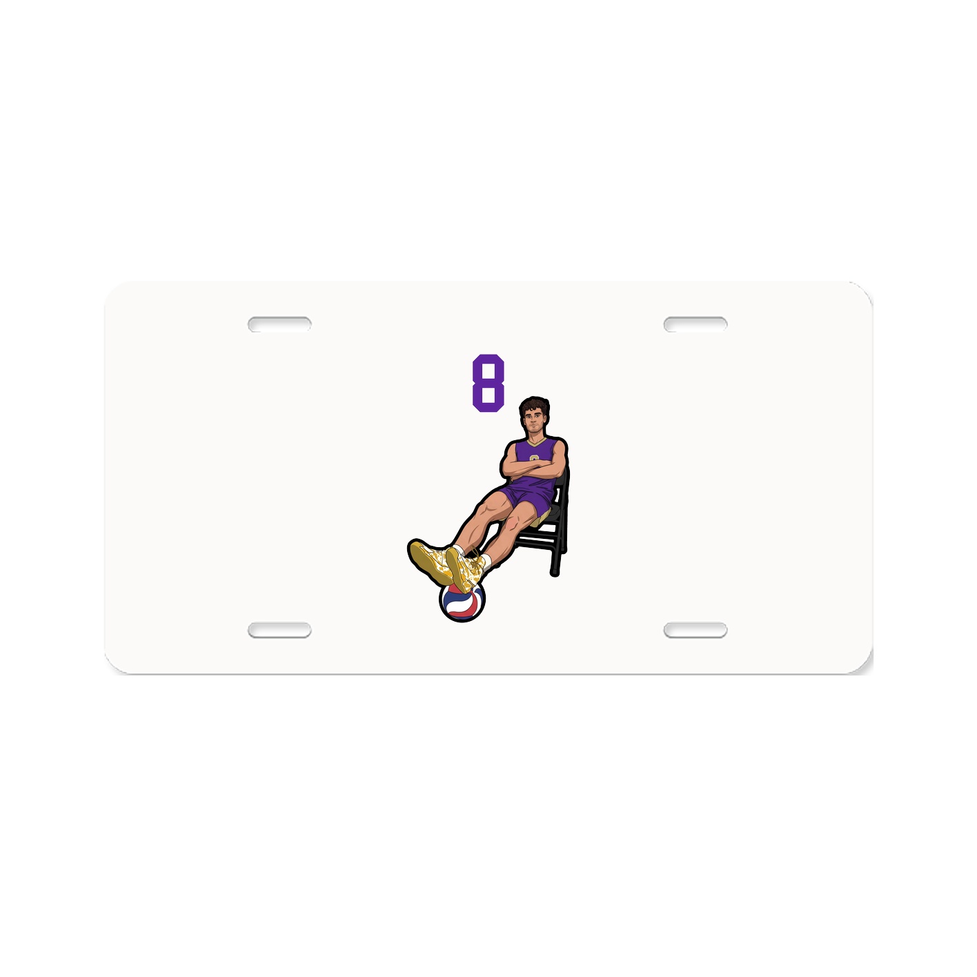 License Plate — Number Top in Classic