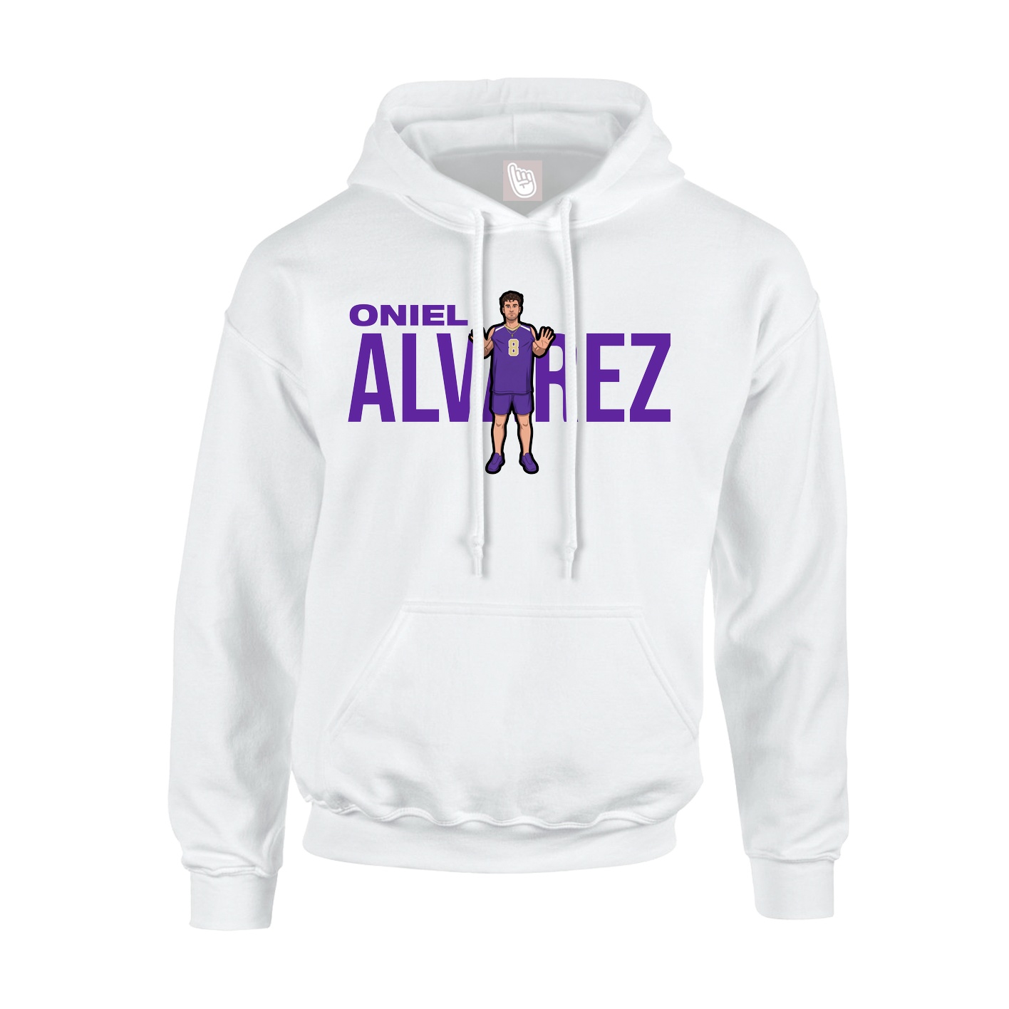 Youth Hoodie — Player Name in White