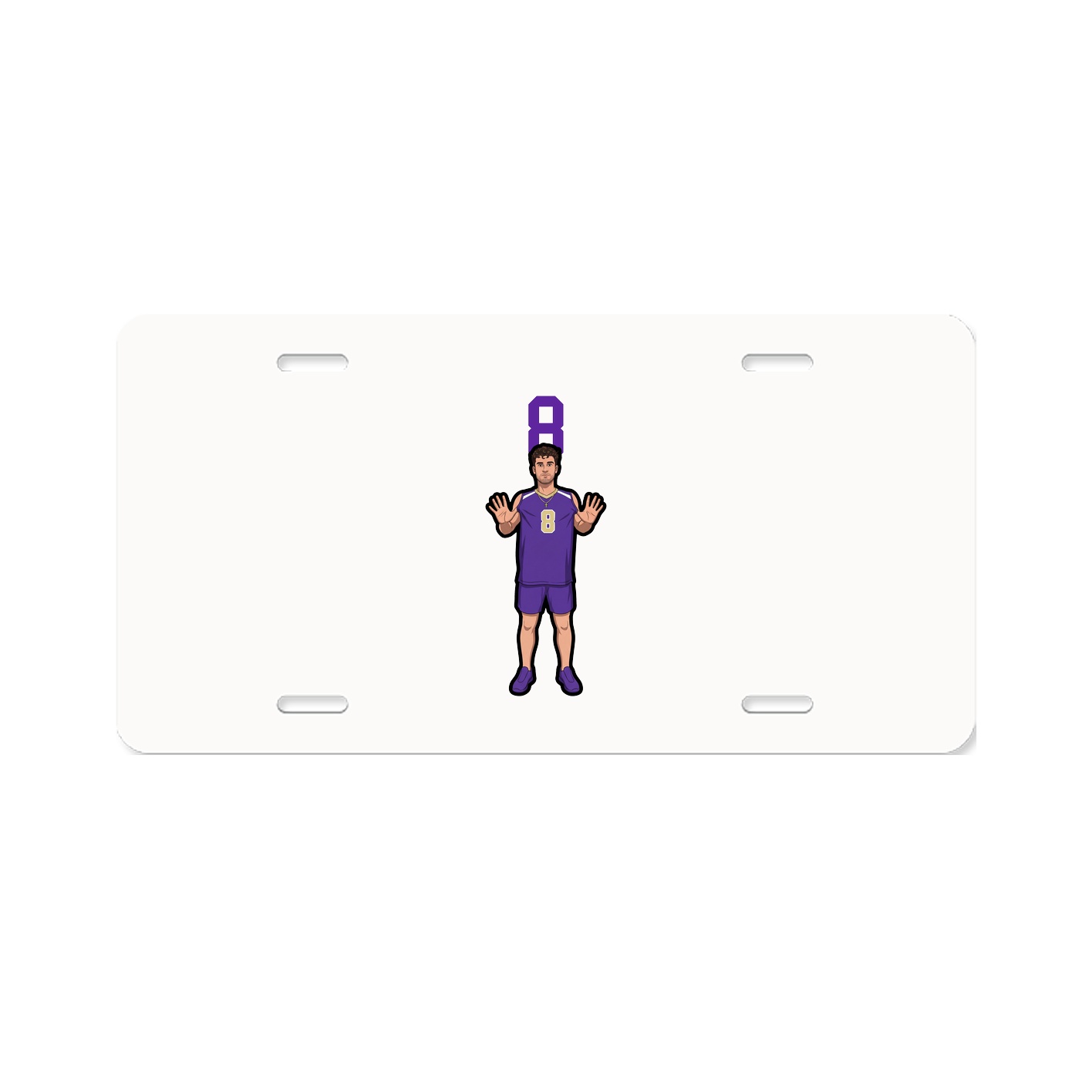 License Plate — Number Top in Classic