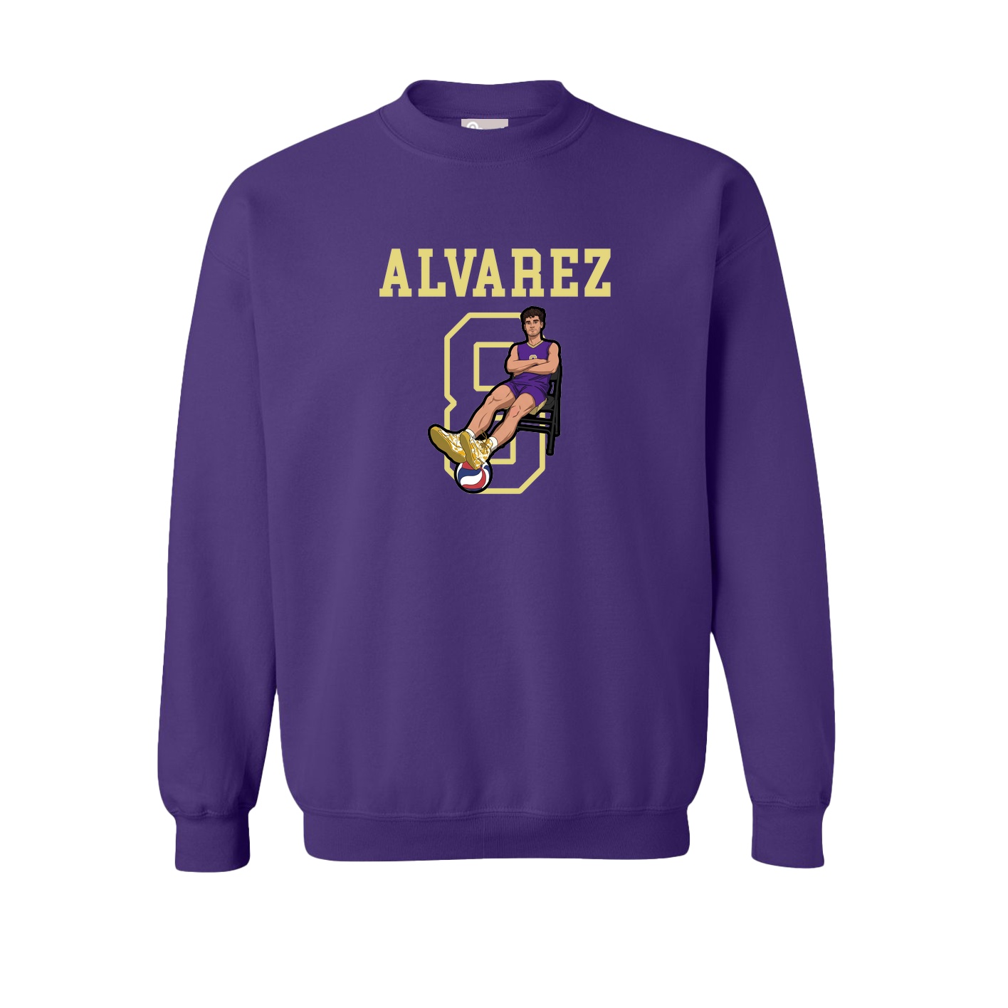 Fleece Crew — Shirsey in Purple
