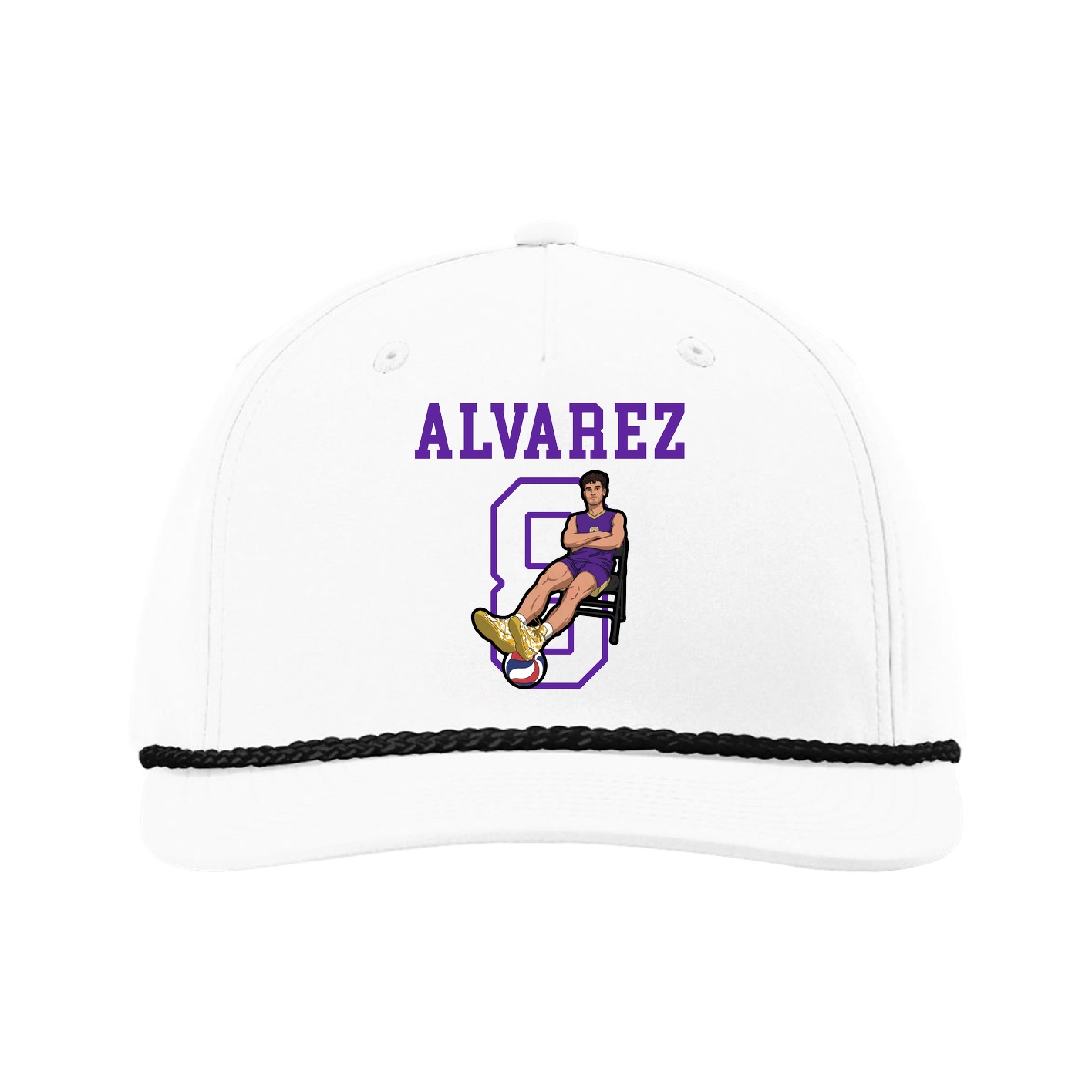 Five-Panel Classic Rope Cap — Shirsey in White