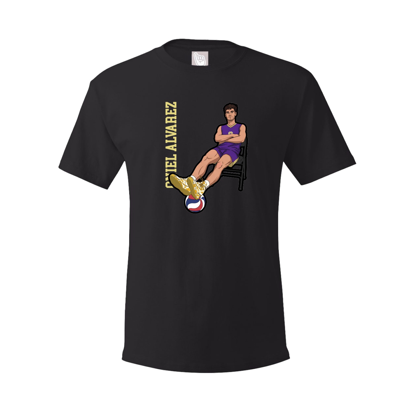 Tee — Name Vertical in Black