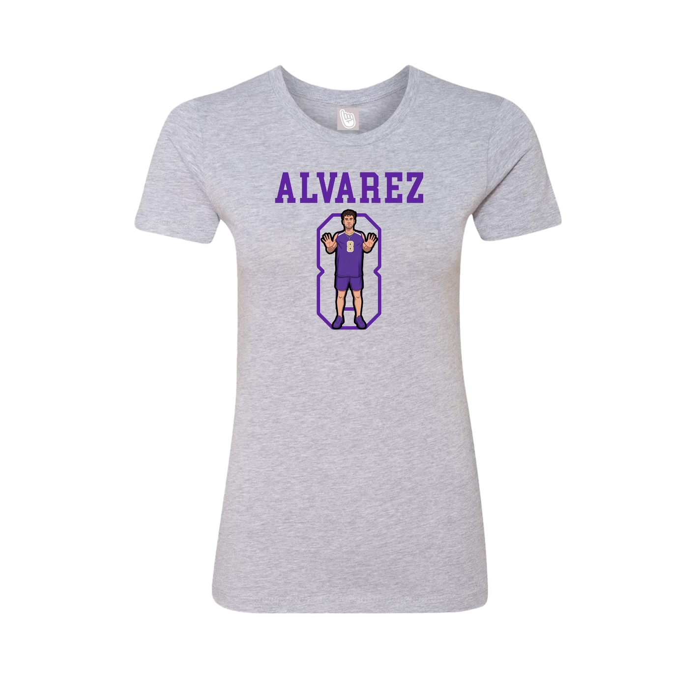 Fitted Women's Tee — Shirsey in Grey