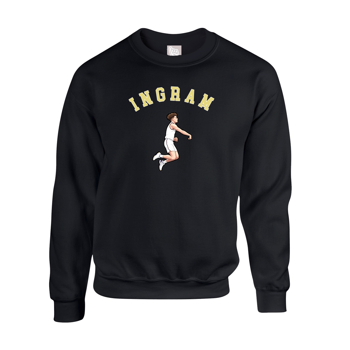 Fleece Crew — Shirsey Arch in Black