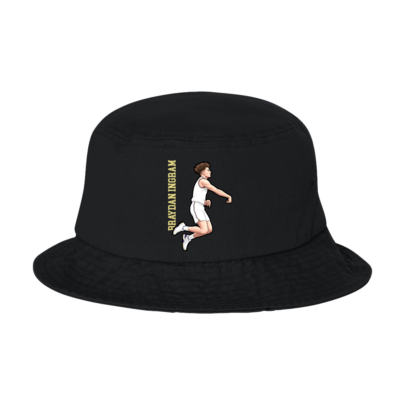 Bucket Cap — Name Vertical in Black