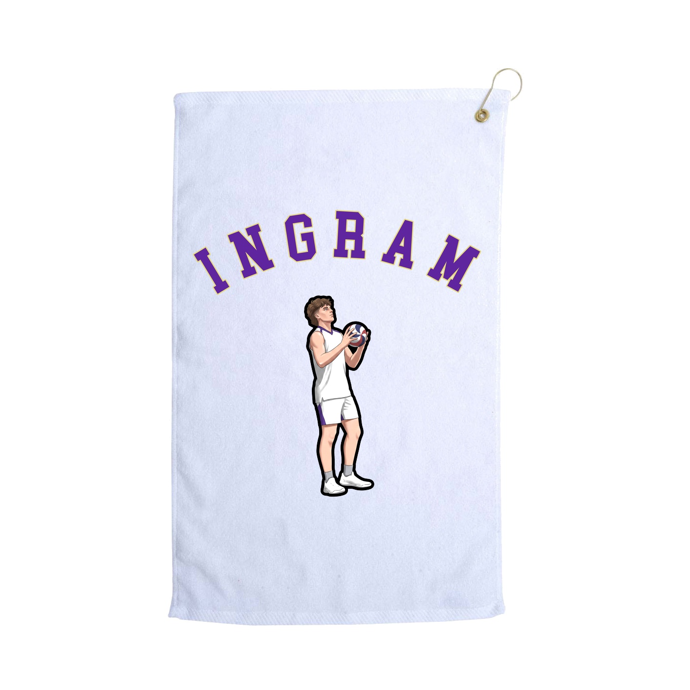Golf Towel — Shirsey Arch in White