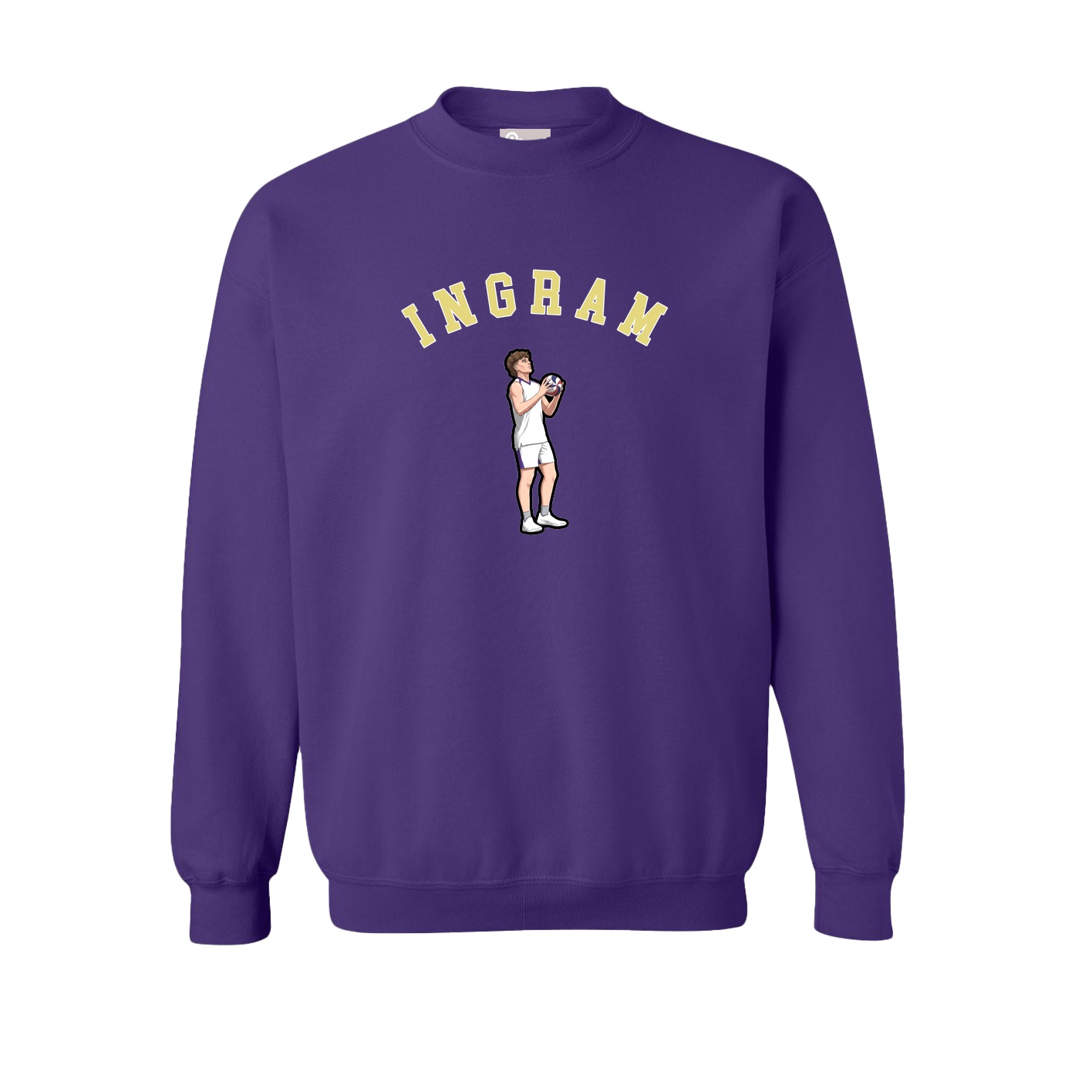 Fleece Crew — Shirsey Arch in Purple