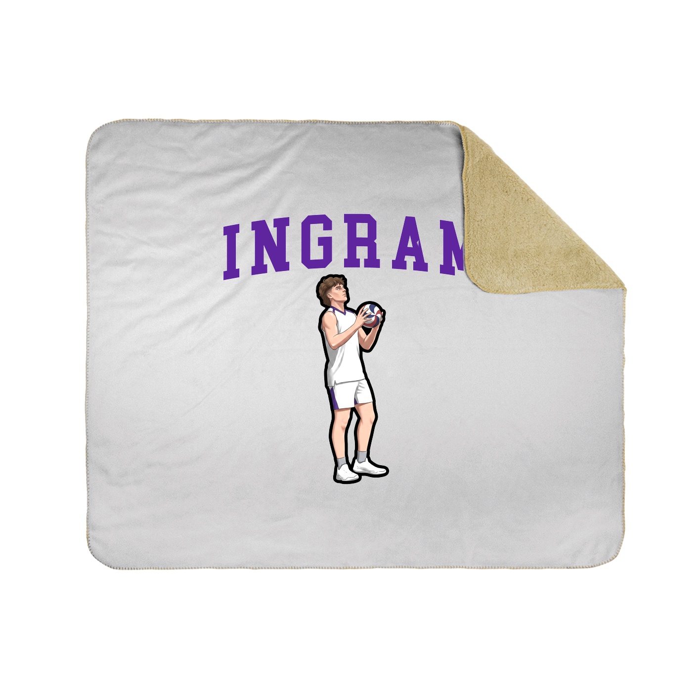 Throw Blanket — Shirsey in White