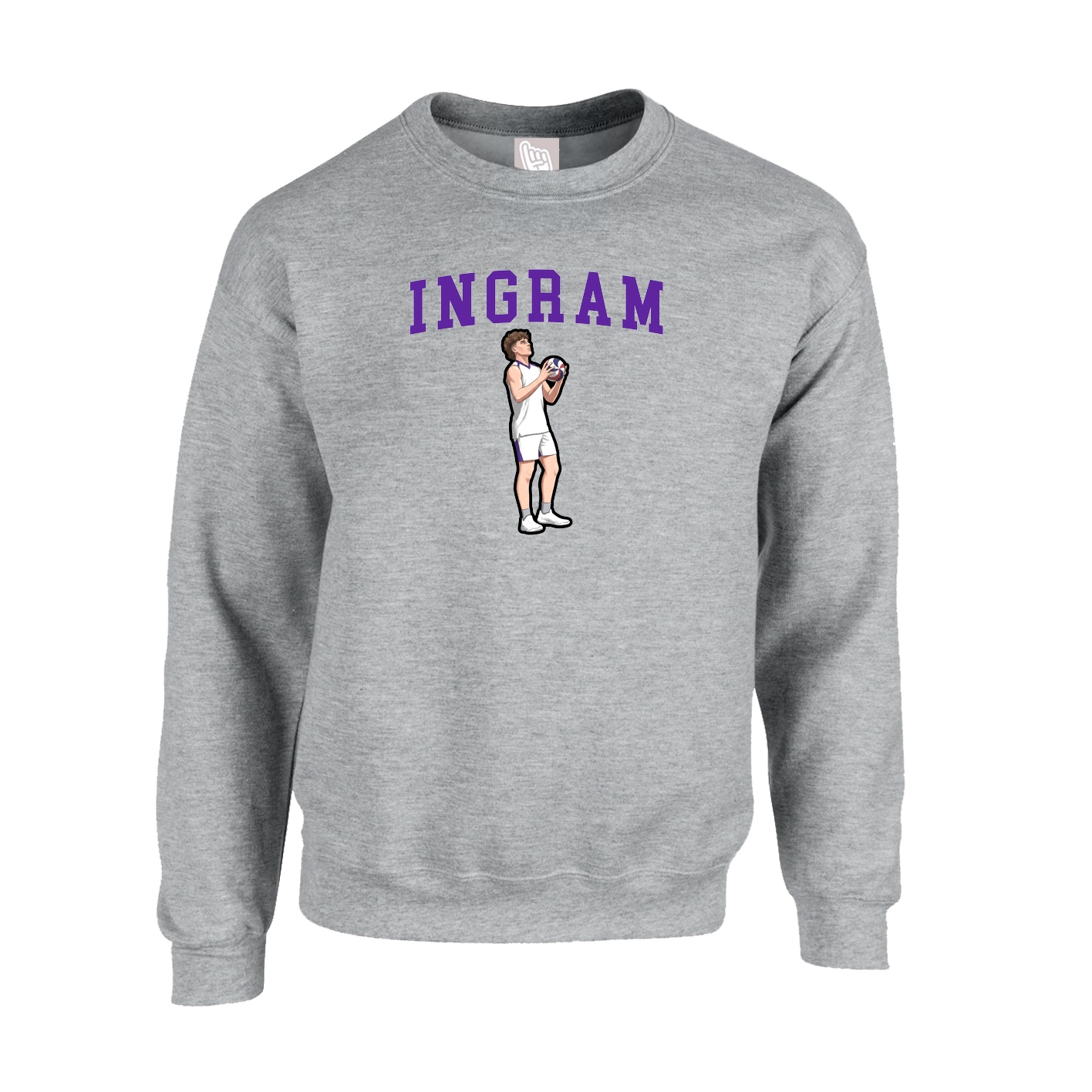 Fleece Crew — Shirsey in Grey