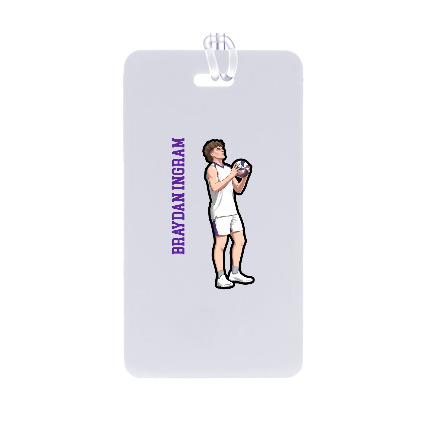 Bag Tag — Name Vertical in Classic