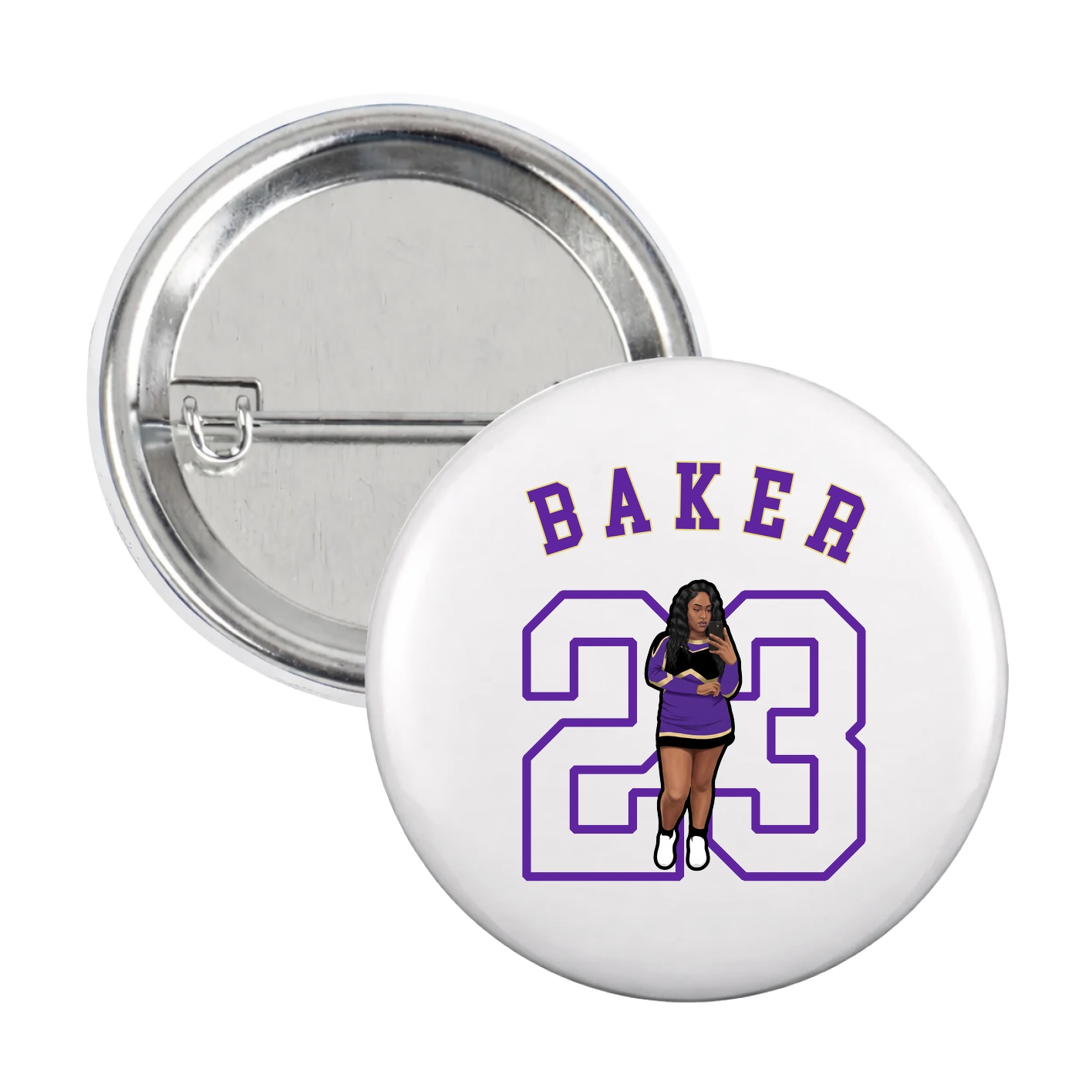 Game Day Button — Shirsey Arch in White