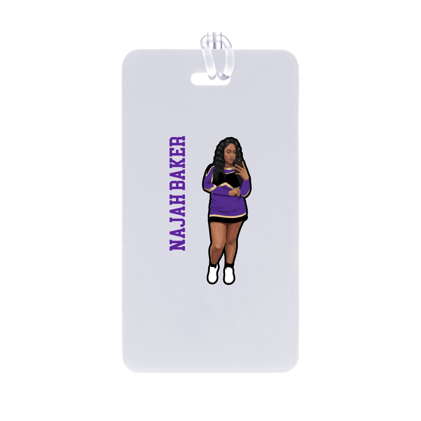 Bag Tag — Name Vertical in Classic