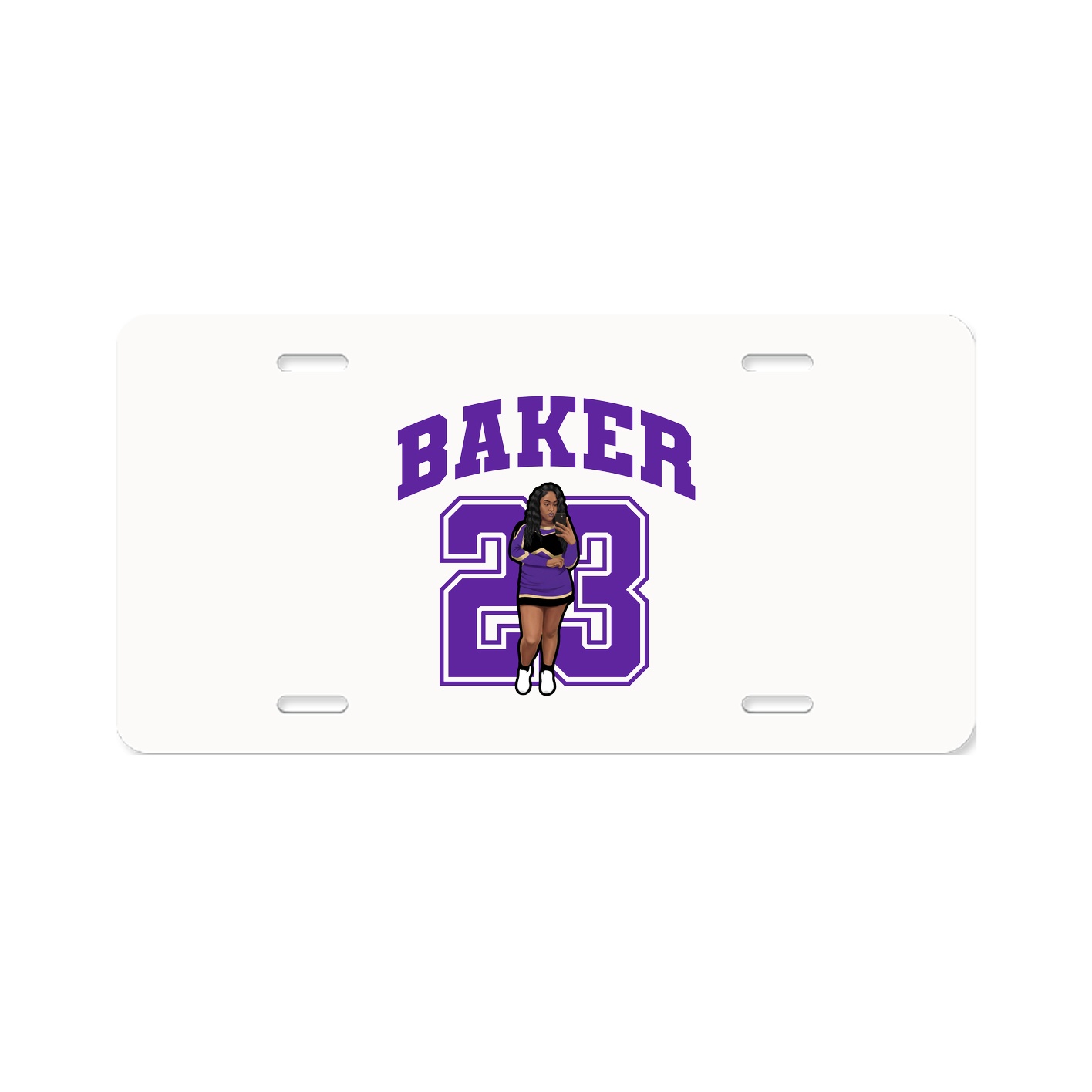 License Plate — Number in Classic