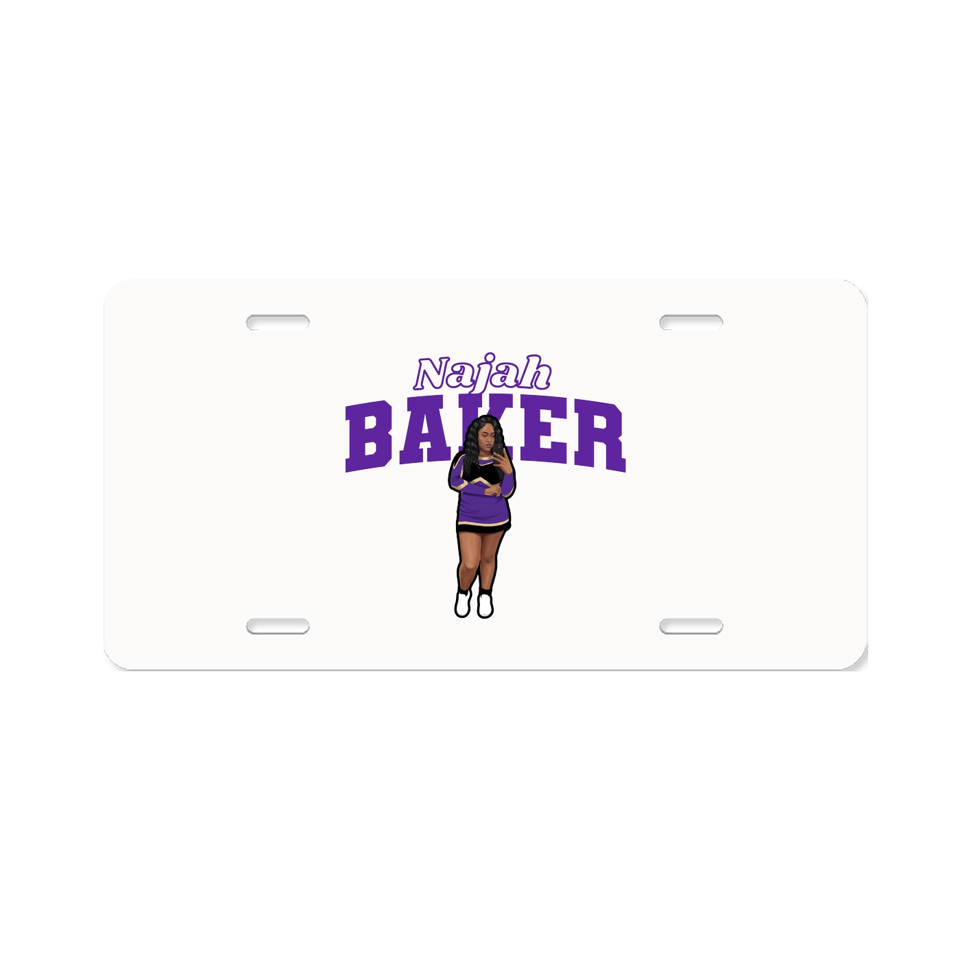 License Plate — Name Arch in Classic