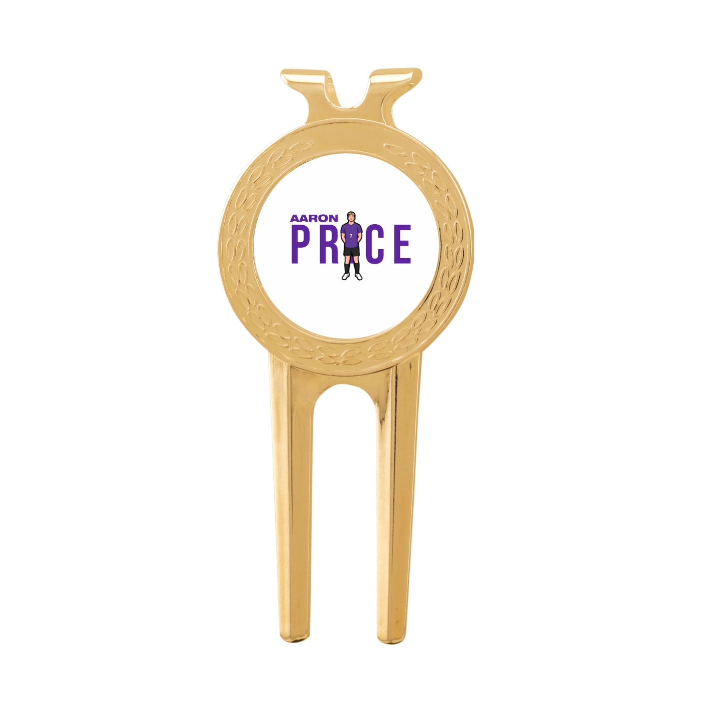 Divot Tool with Ball Marker — Player Name in Classic