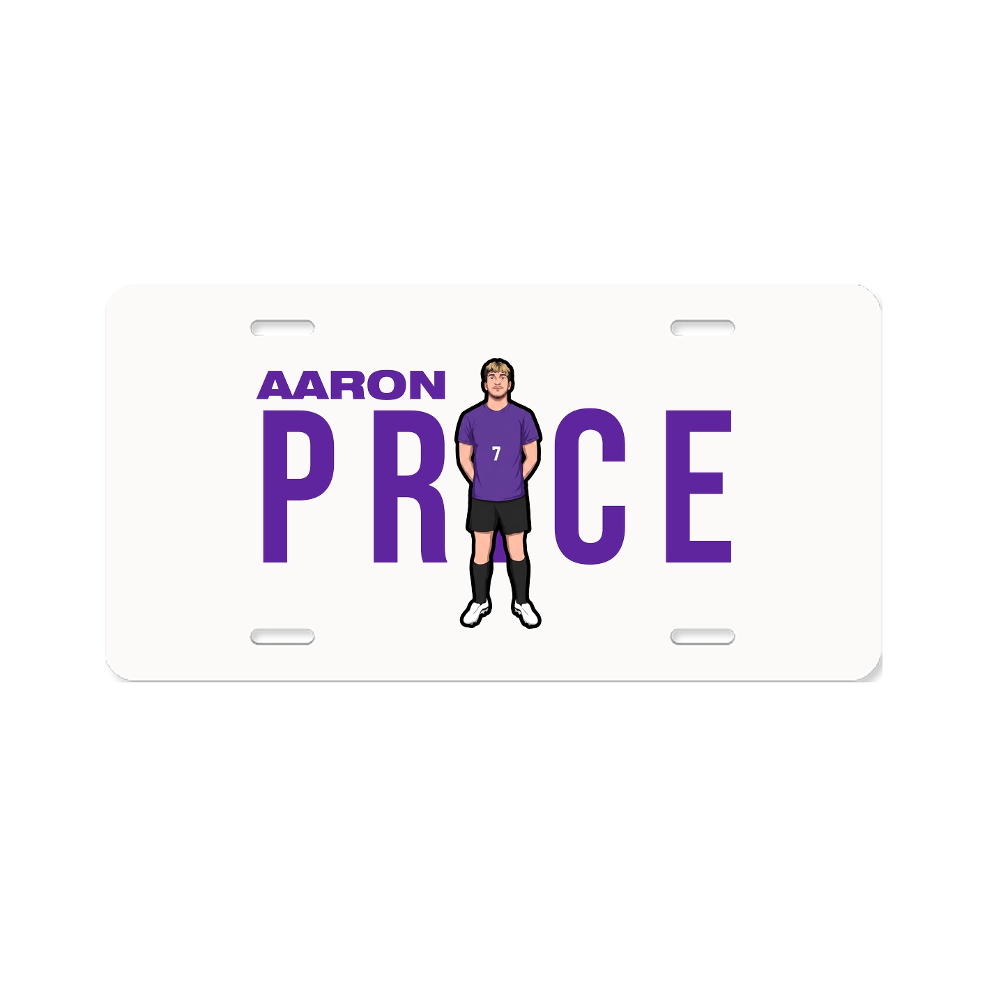 License Plate — Player Name in Classic