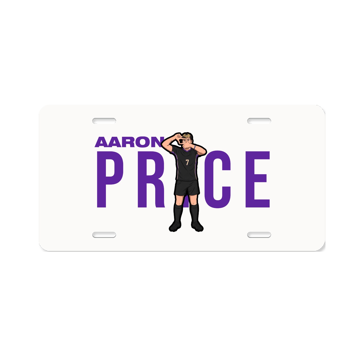 License Plate — Player Name in Classic