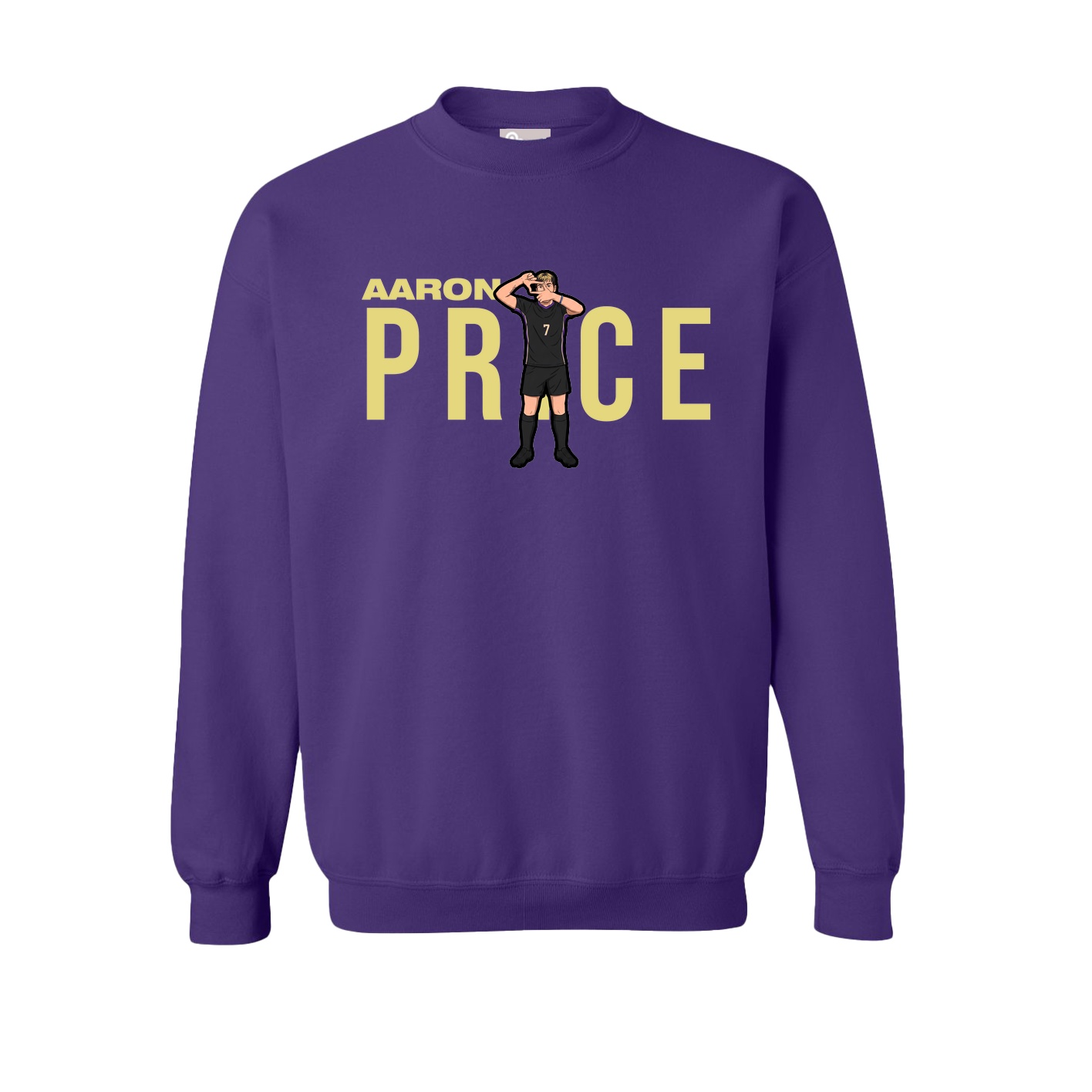 Fleece Crew — Player Name in Purple