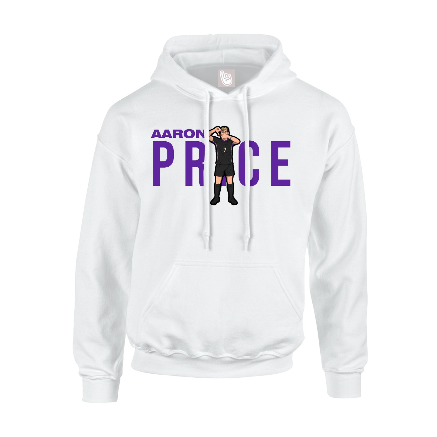 Youth Hoodie — Player Name in White