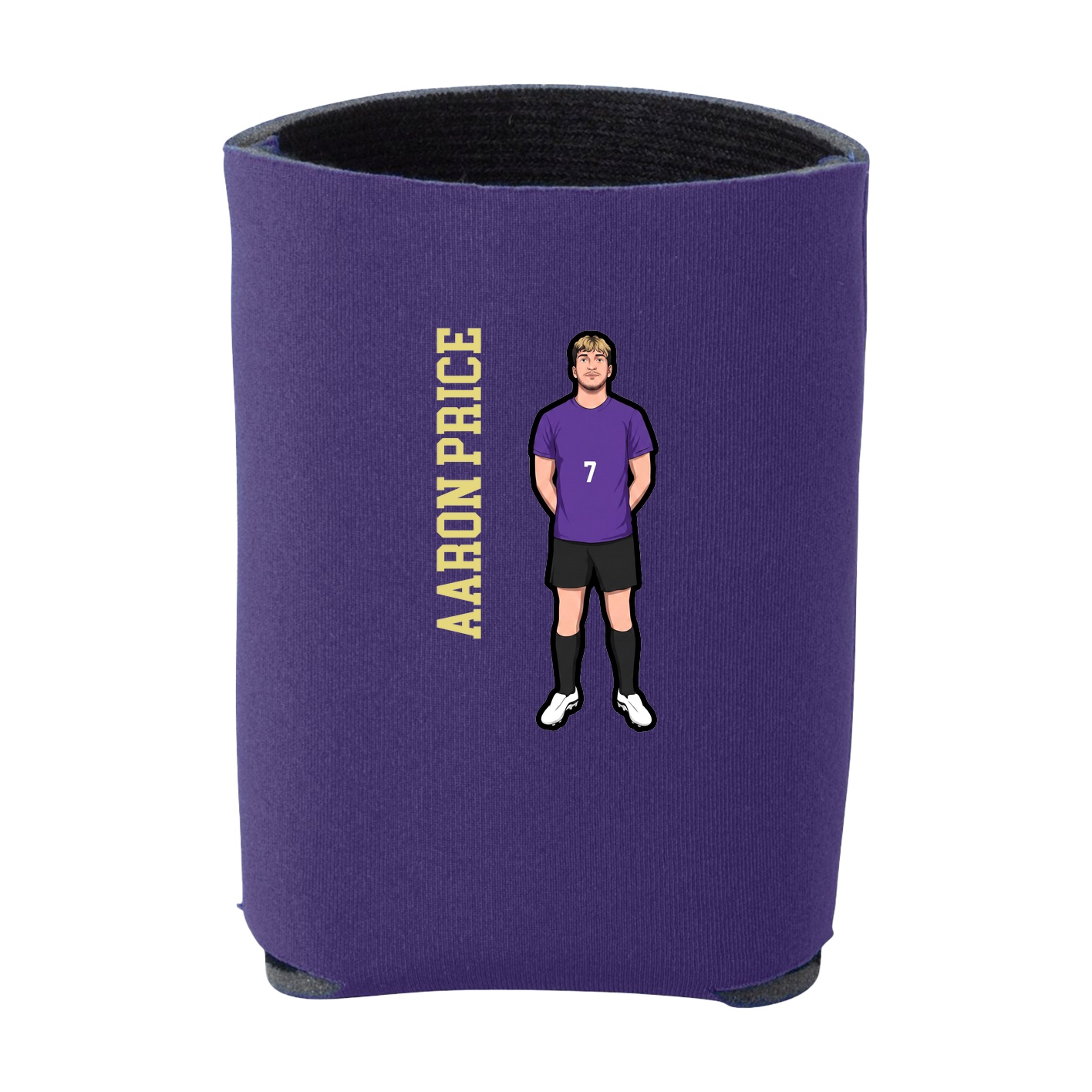 Can Holder — Name Vertical in Purple
