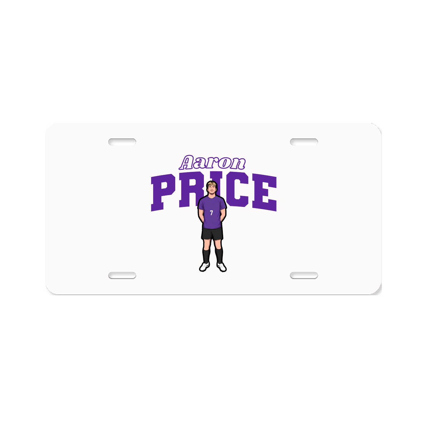 License Plate — Name Arch in Classic