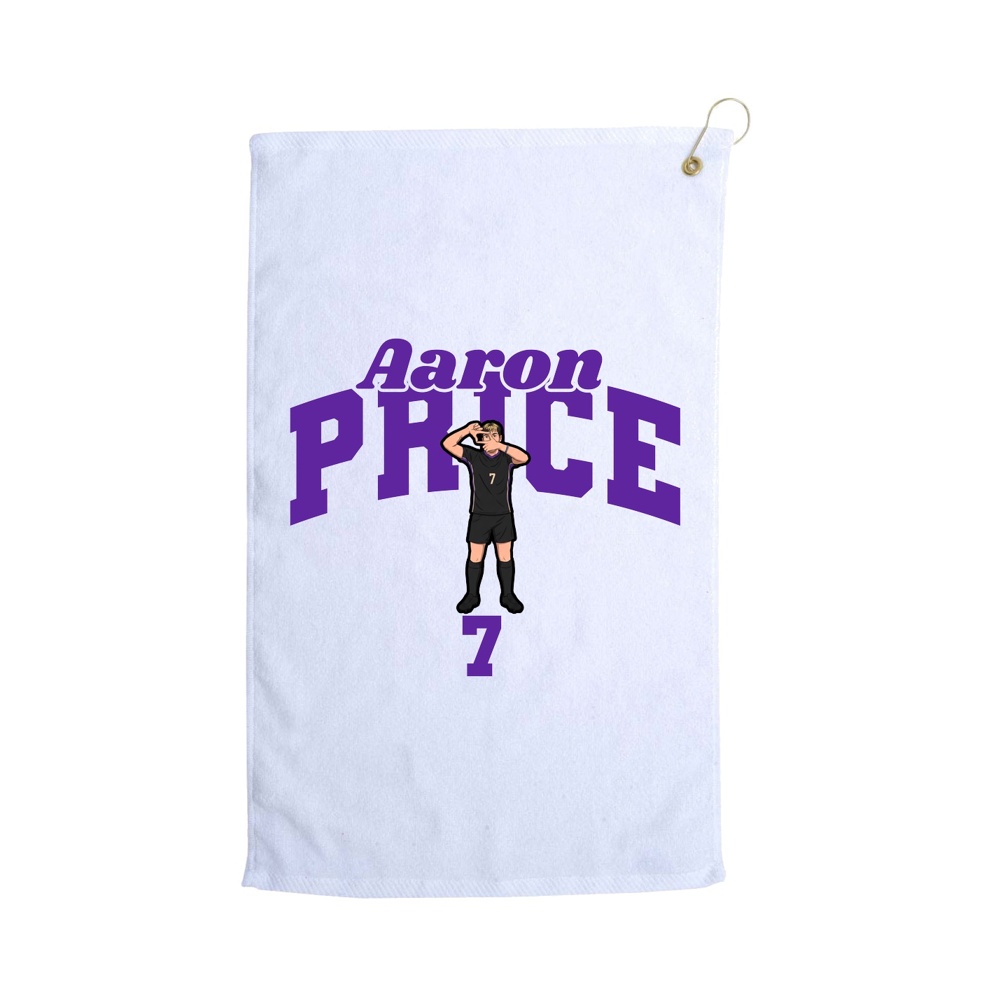 Golf Towel — Signature Arch in White