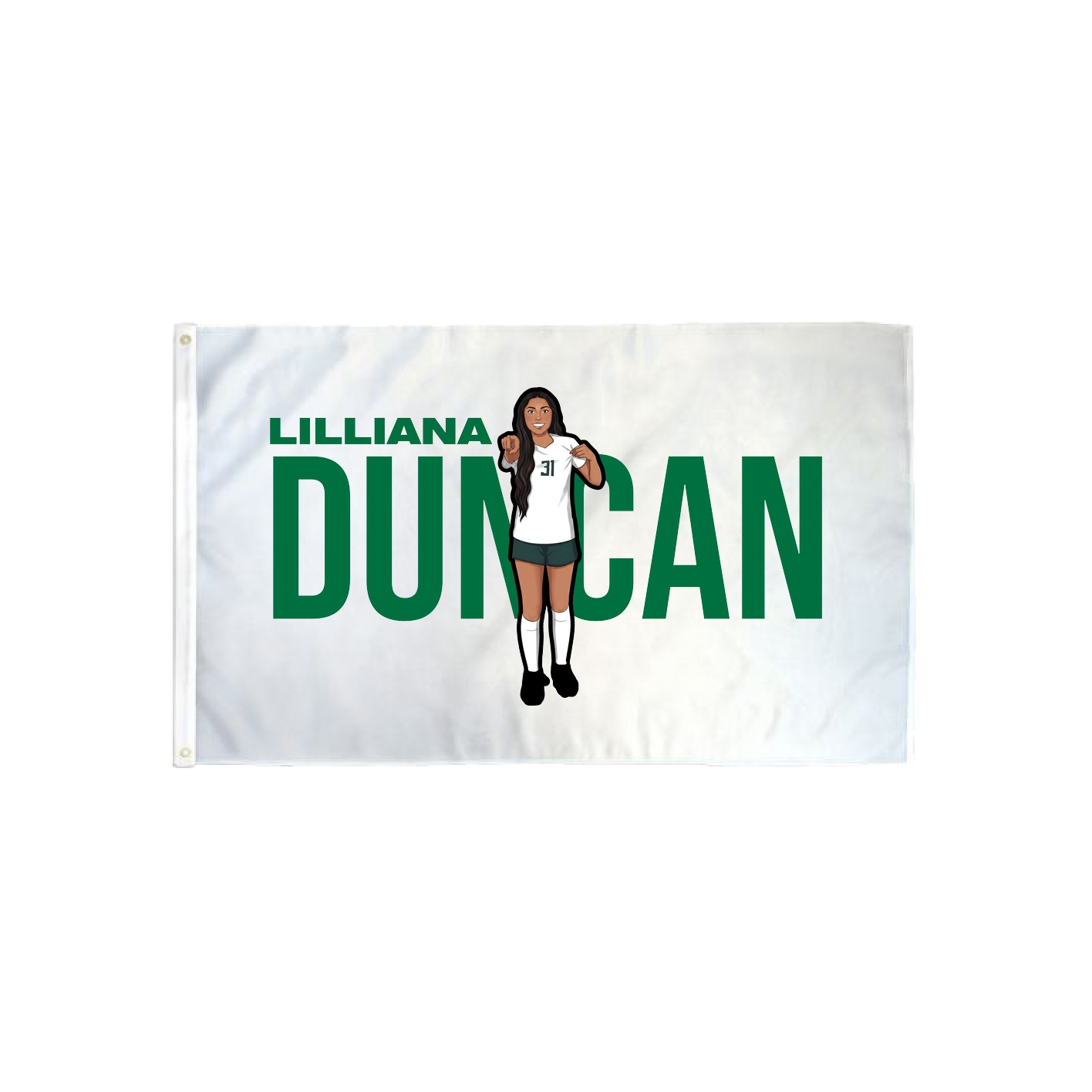 3x5 Flag — Player Name in Classic