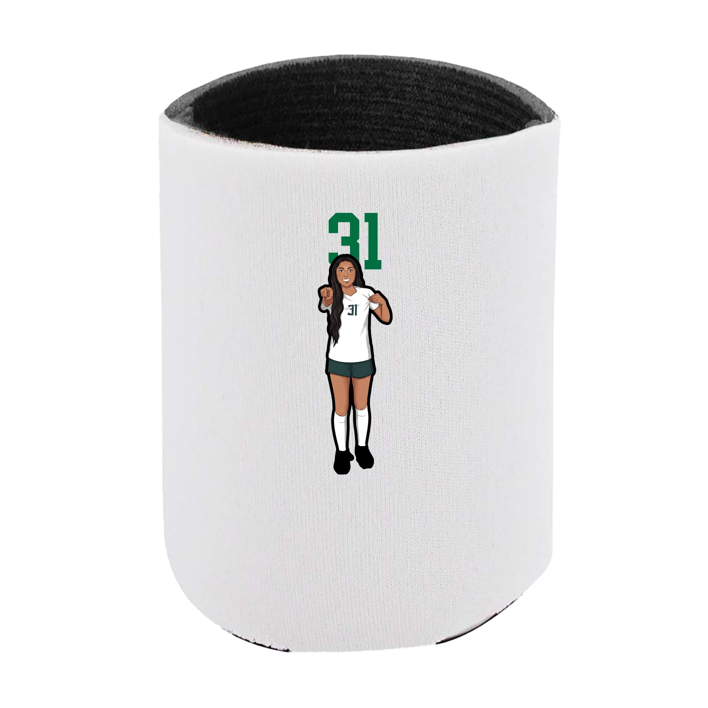 Can Holder — Number Top in White