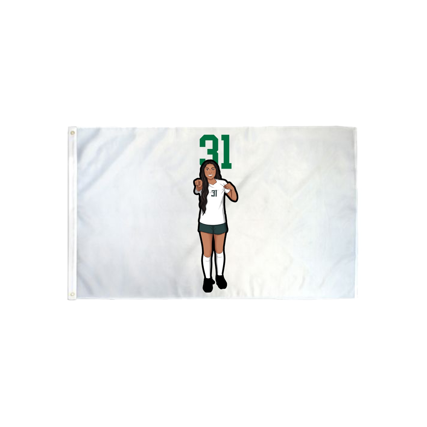 3x5 Flag — Number Top in Classic