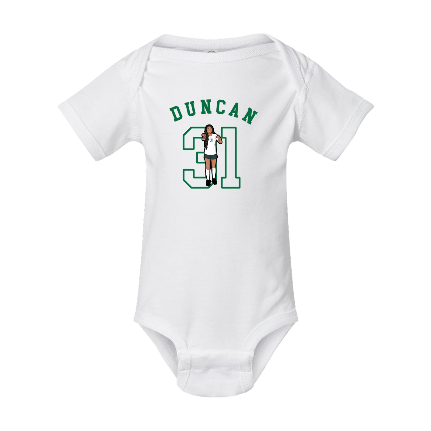 Baby Onesie — Shirsey Arch in White