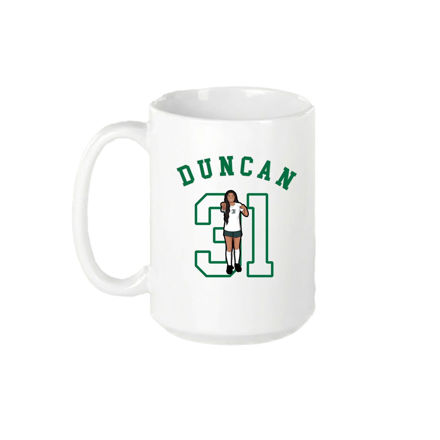 15oz Coffee Mug — Shirsey Arch in White
