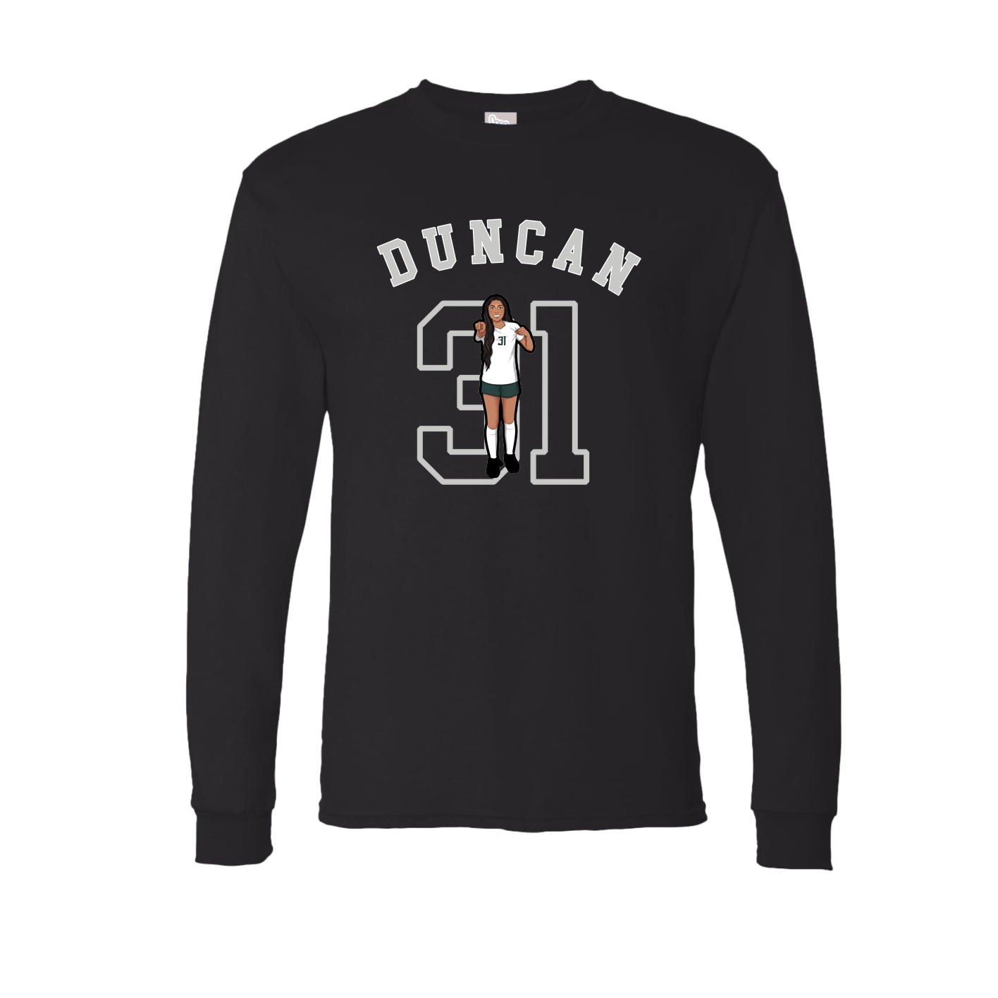 Long Sleeve Tee — Shirsey Arch in Black