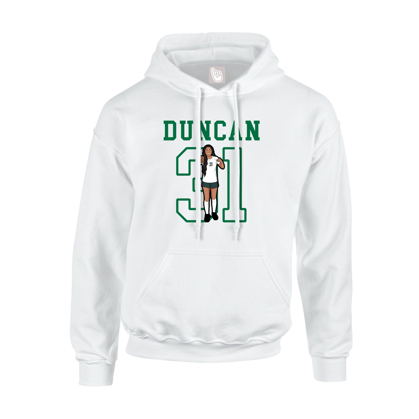 Youth Hoodie — Shirsey in White