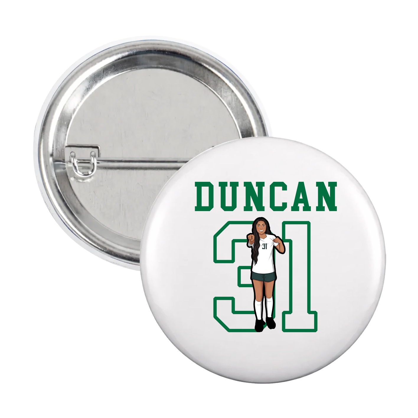 Game Day Button — Shirsey in White
