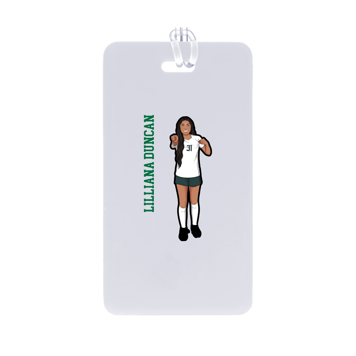 Bag Tag — Name Vertical in Classic