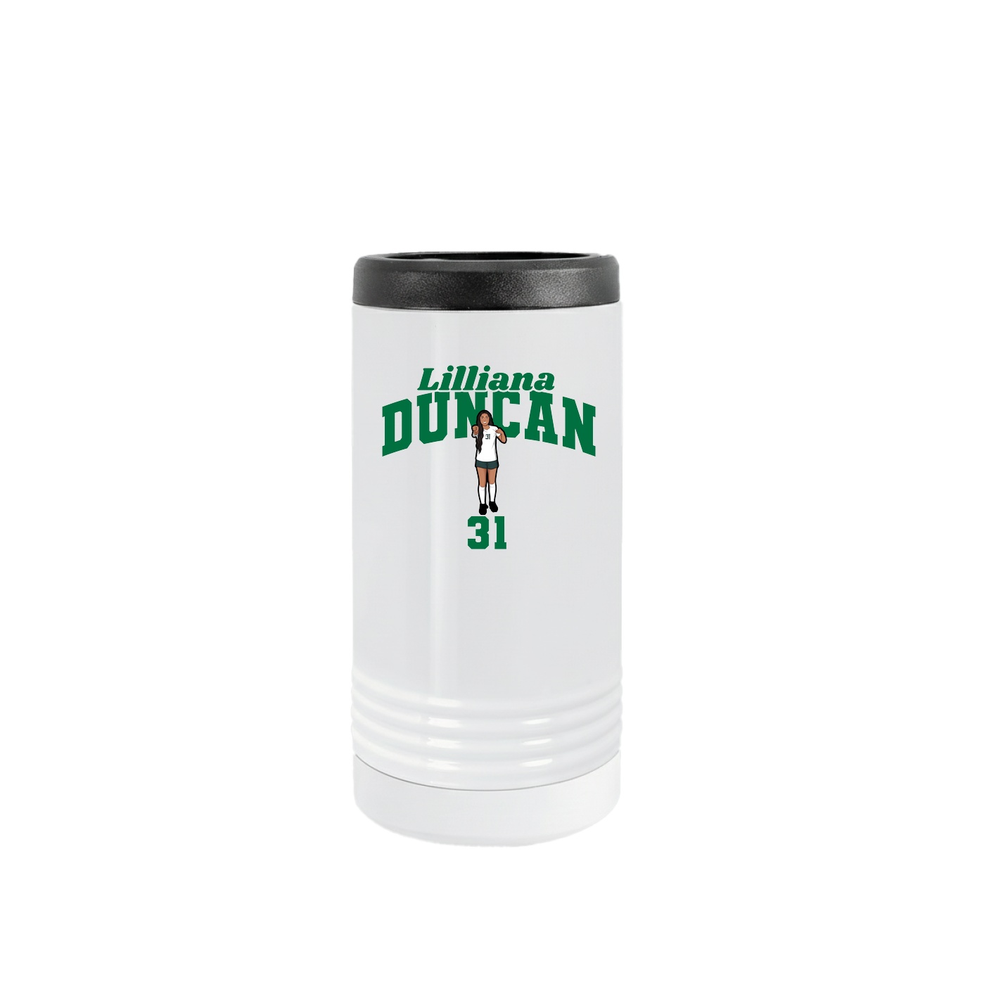 Slim Beverage Holder — Signature Arch in White