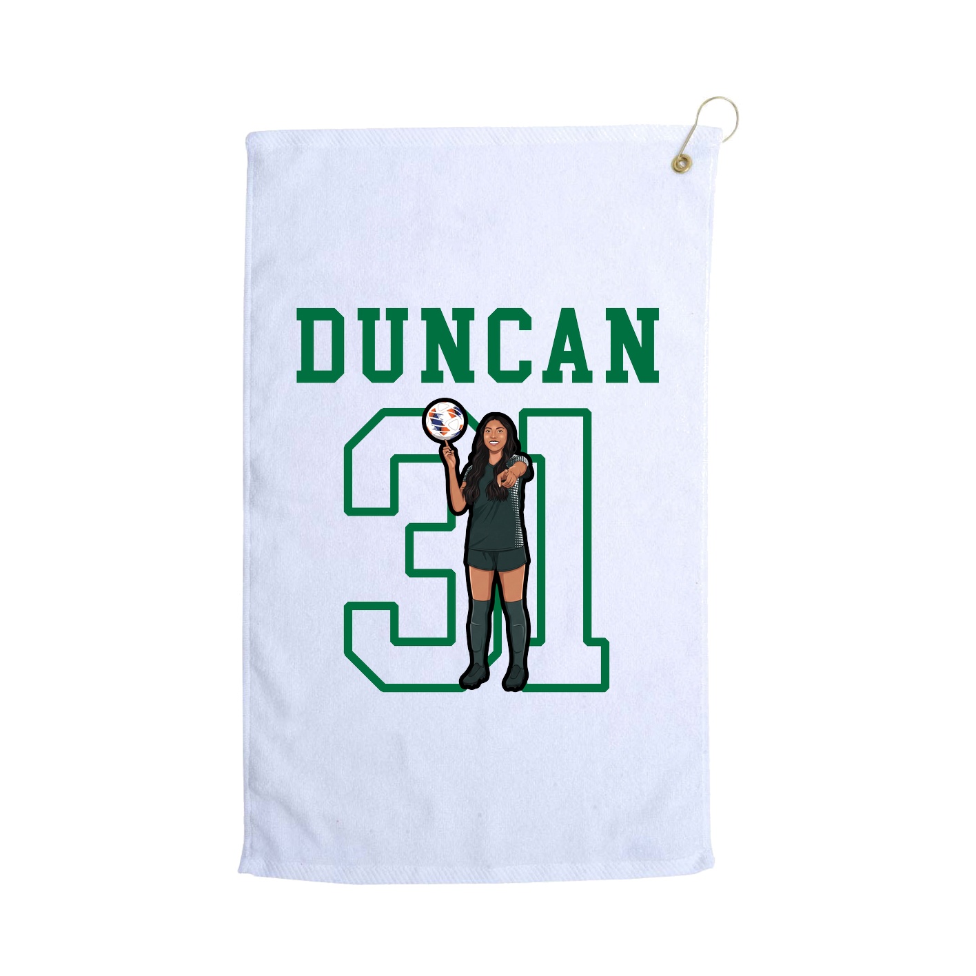 Golf Towel — Shirsey in White