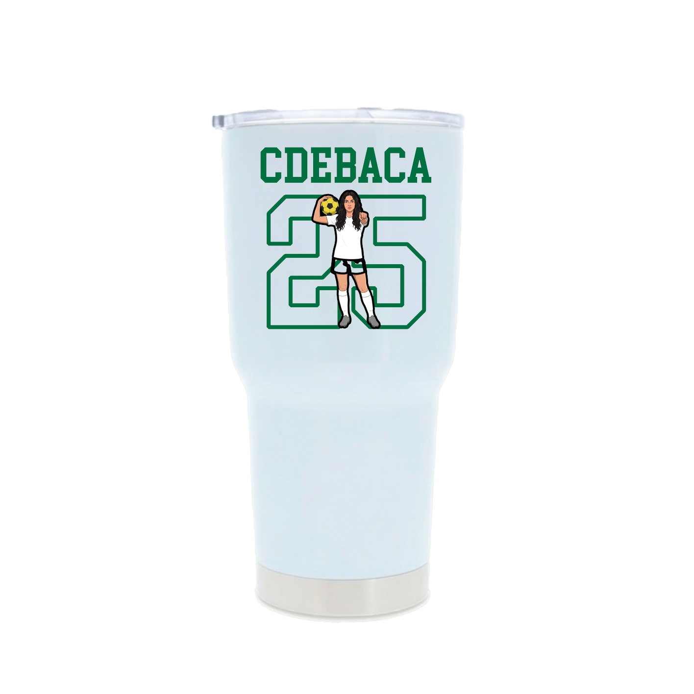 30oz Stainless Steel Tumbler — Shirsey in White