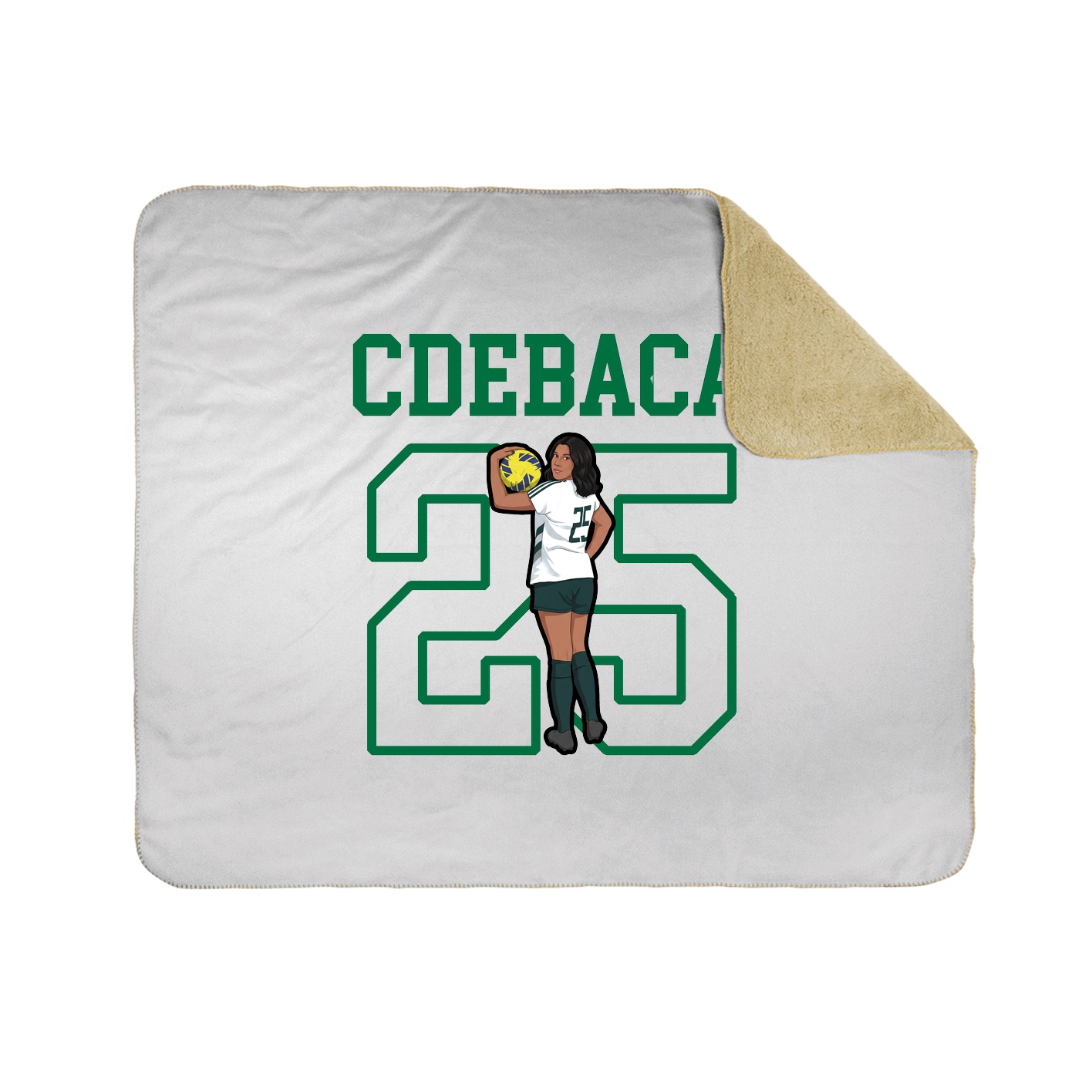 Throw Blanket — Shirsey in White