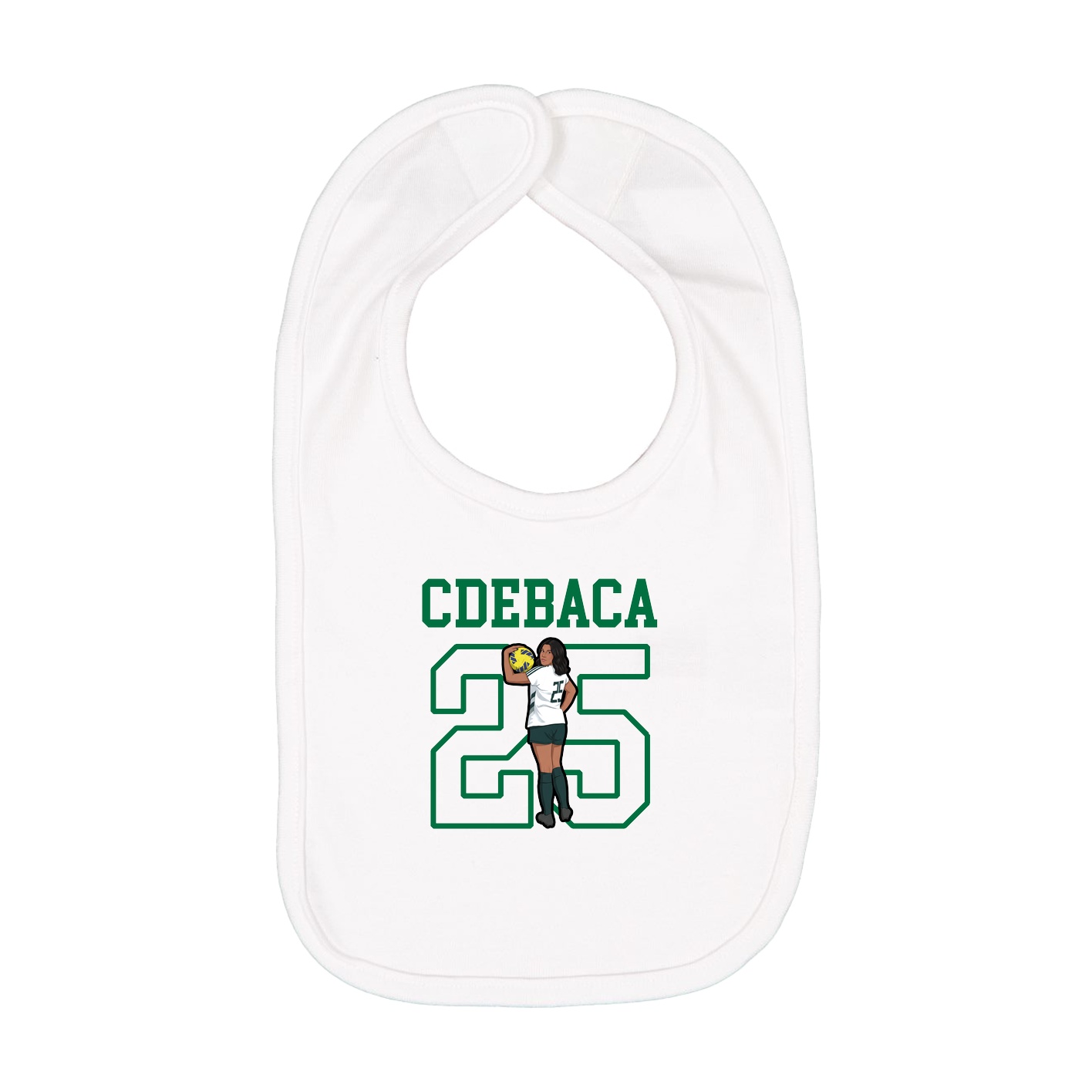 Infant Bib — Shirsey in White