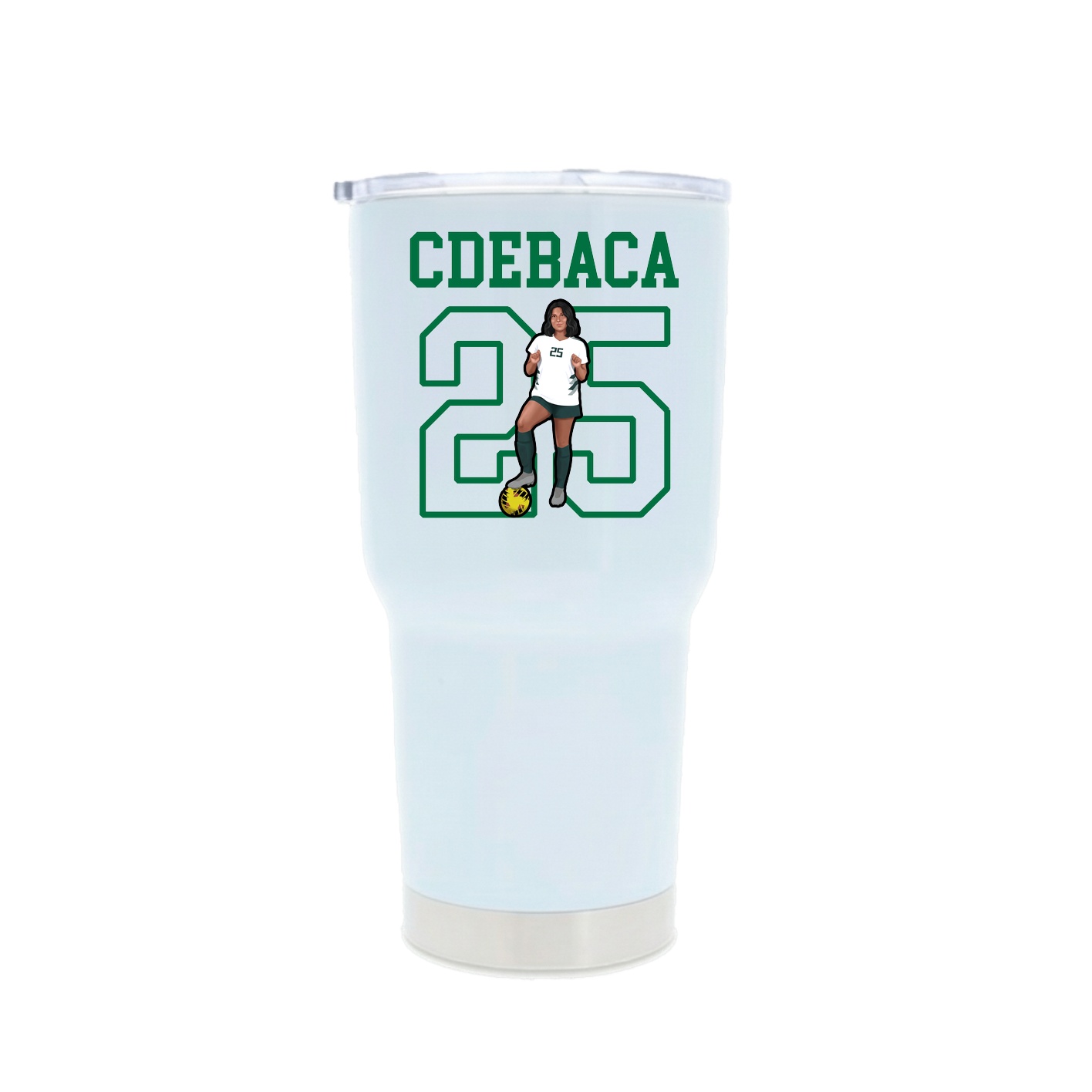 30oz Stainless Steel Tumbler — Shirsey in White