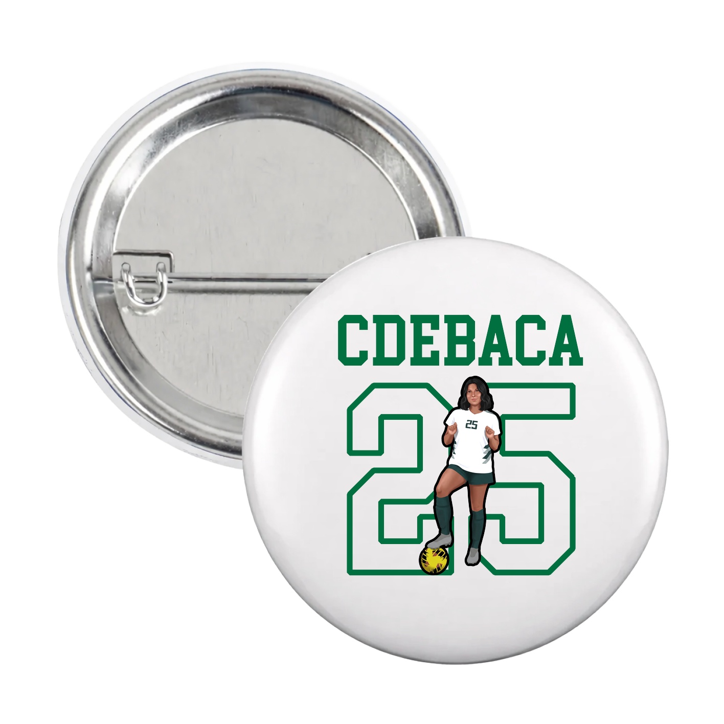 Game Day Button — Shirsey in White