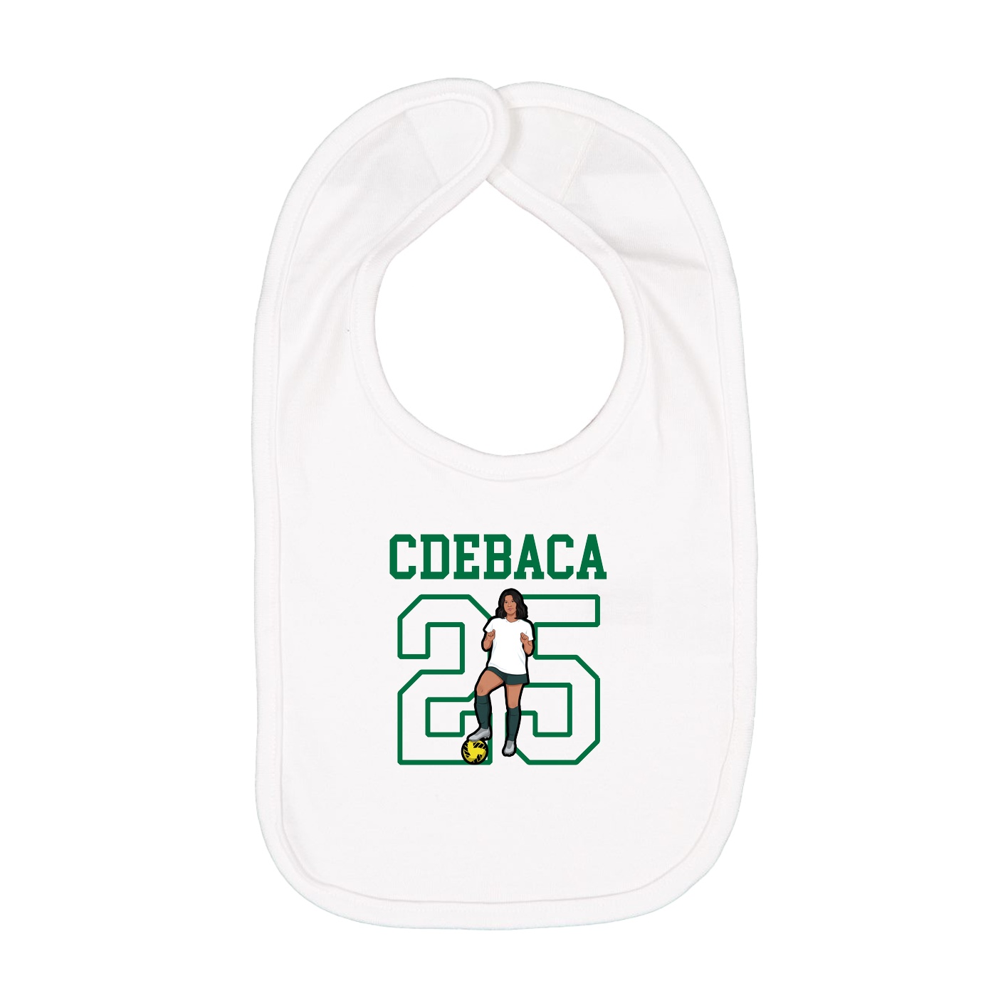 Infant Bib — Shirsey in White