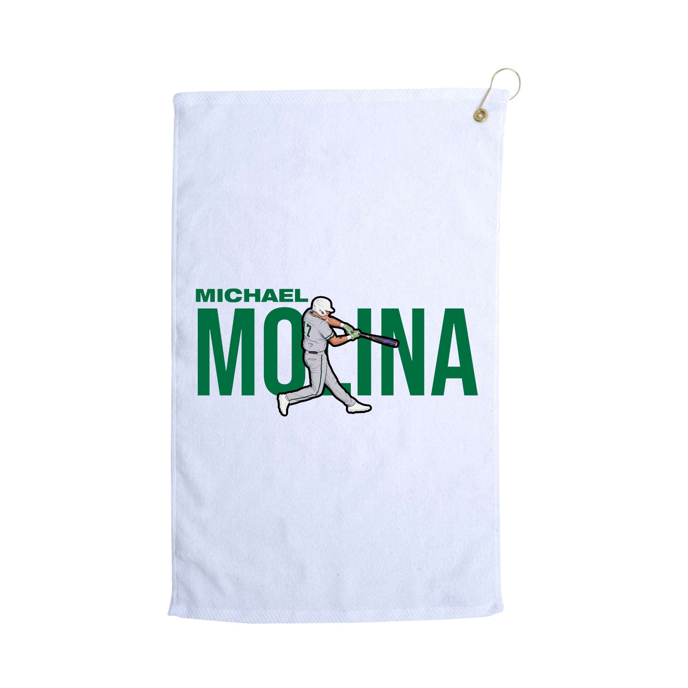 Golf Towel — Player Name in White